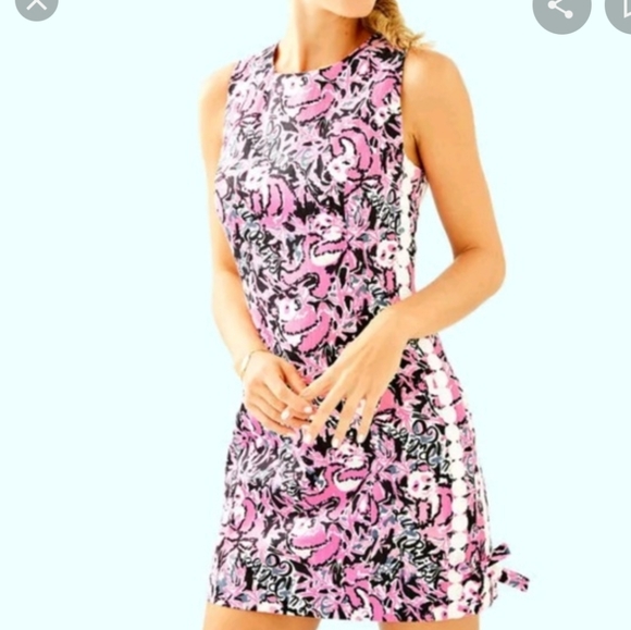 Lilly Pulitzer NWT Little Lilly Classic Shift Hibiscus Pink Hangin With My Boo